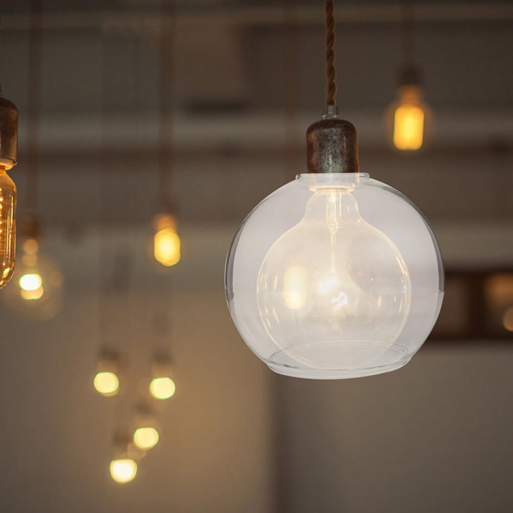 Ceiling Light Glass Lampshade Replacement Globe Lampshade Double Hole Glass Chandelier