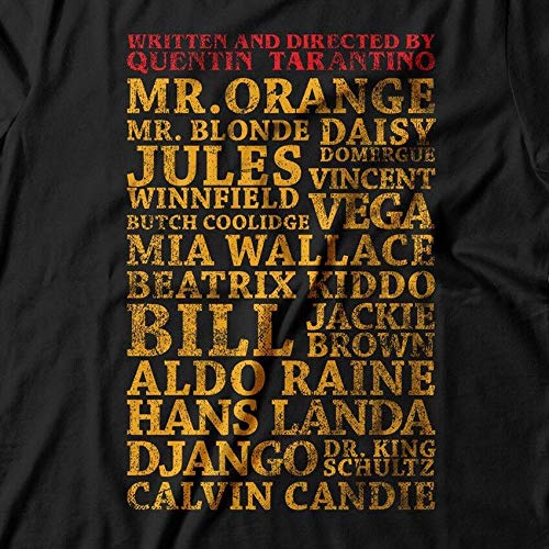 Camiseta Tarantino Personagen Studio Geek Adulto Unissex Preto 2G