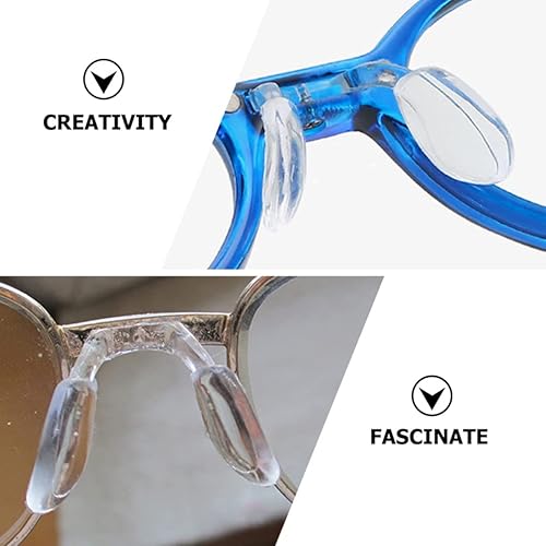 Miniatura 6 de Almohadillas para la nariz para gafas, 4 unidades, en forma de U, almohadillas de nariz atornilladas, correa para gafas, puente de silla,