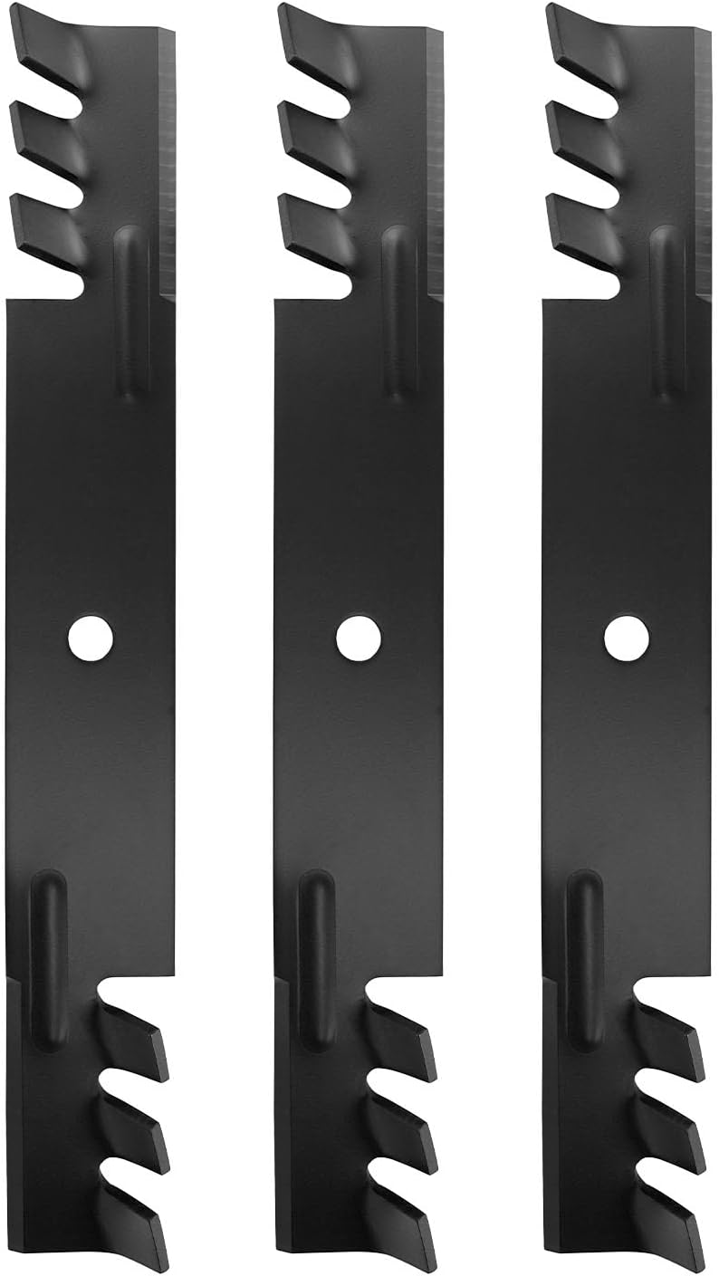 Mulching Blades 36/52/ 54 '' Fits Ariens 52 Ikon XD 00273100, 03399704, for Bad Boy 038-0003-00 52'' 54'' blade, for Husqvarna 539100341,539101485, for John Deere AM104490 Mower Blades 3Pack