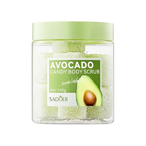 Avocado body scrub, deep cleansing exfoliating oil control scrub, Avocado body scrub.(Avocado scrub 140g)