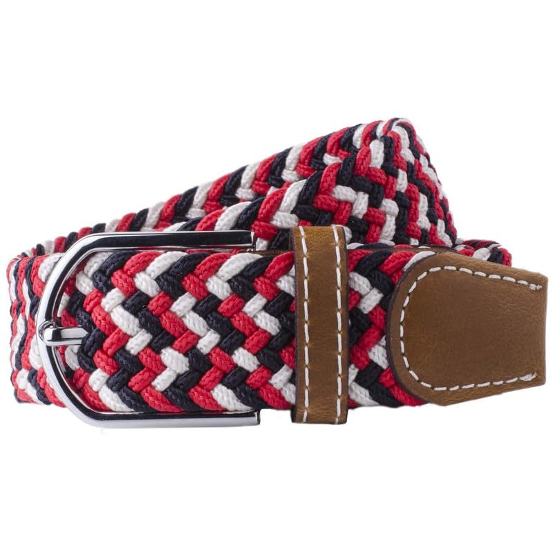Image of The Tie Hub Unisex Stretchable Woven Fabric Belt | Adjustable, Hole-Free Design | Fits Up to 40 Inches Waist