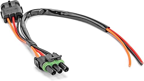 Mofun Arnés de enchufe de alimentación auxiliar compatible con Can Am Maverick X3 2017-2025 para luz de látigo, luz de persecución trasera, placa de