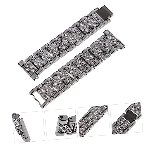 Rhinestone Watch Band Replacement Strap for Wristband Accessories Stylish Dress Up Strap Compatible for3
