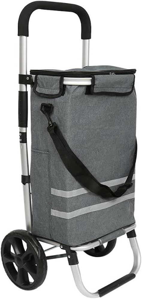 35l Shopping Trolley Cart Tote Shoulder Bag Foldable Reusable Waterproof Bags Organizer Adjustable