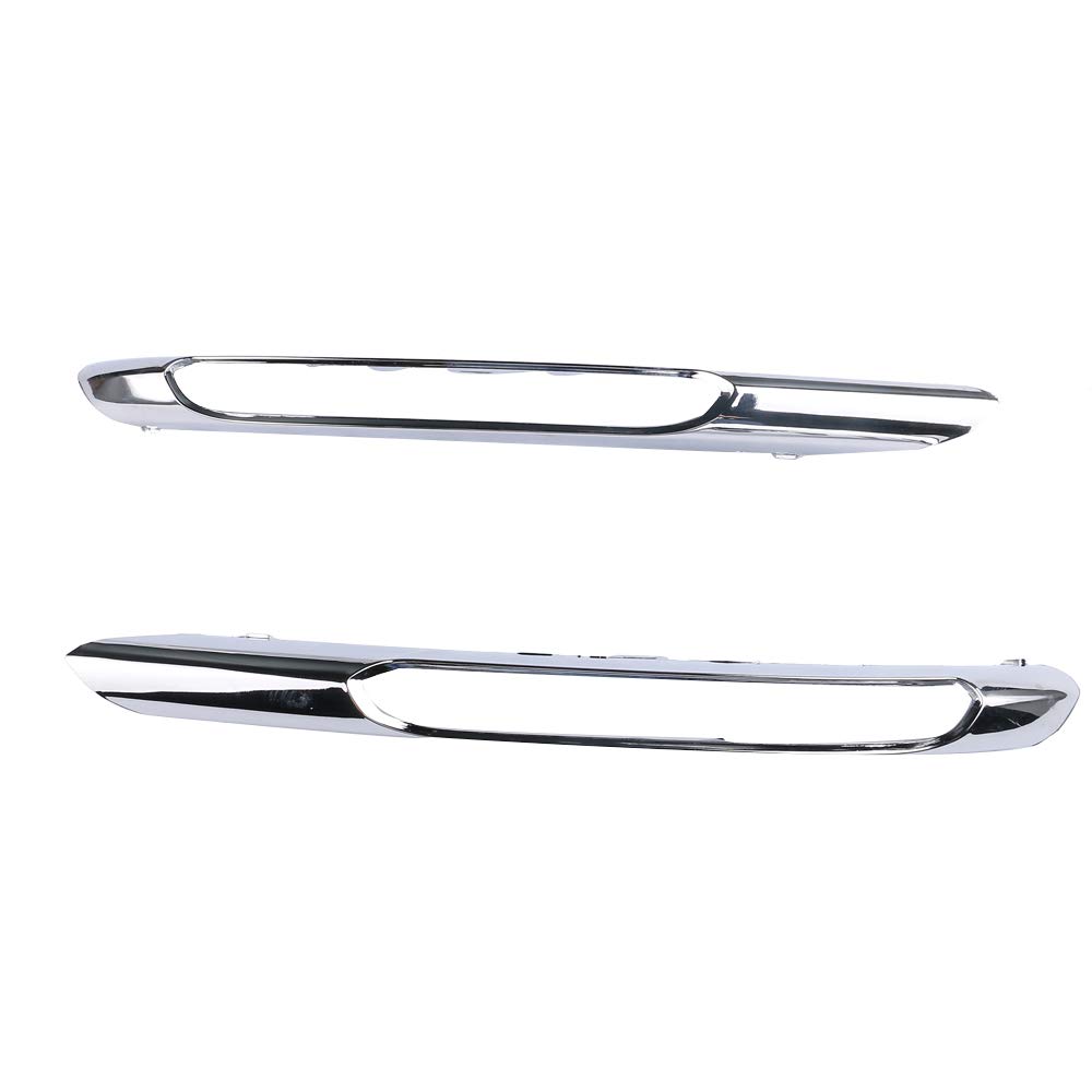 Amazon.com: CNUPSM Front Bumper Fog Light Chrome Molding Trim  