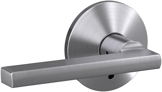 SCHLAGE Custom FC21 LAT 626 KIN Latitude Lever with Kinsler Trim Hall-Closet and Bed-Bath Lock, Satin Chrome