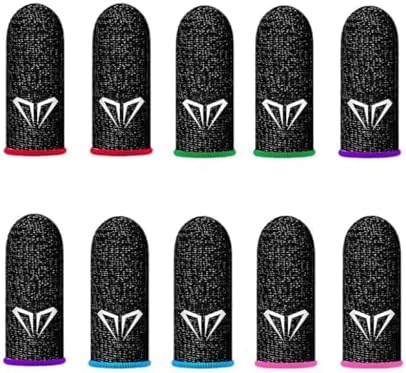 10x Doigtiers Jeux Mobile Respirant Anti-Transpiration Finger Sle...