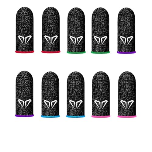 10x Doigtiers Jeux Mobile Respirant Anti-Transpiration Finger Sleeve Écran Tactile Haute...