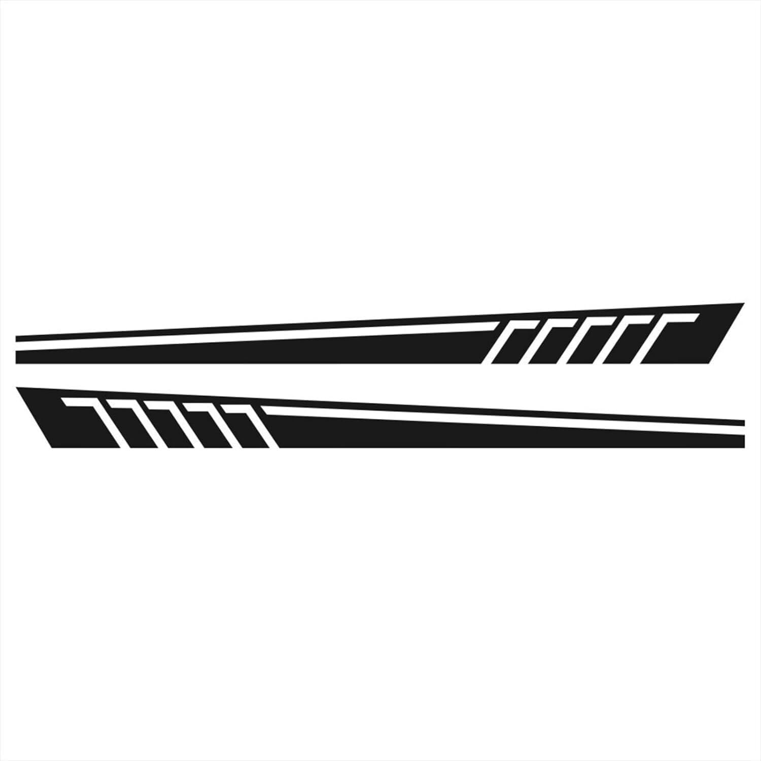 2Pcs Racing Stripes Vinyl Decals, Universal Auto DIY Styling Accessories for SUV & Car Exterior