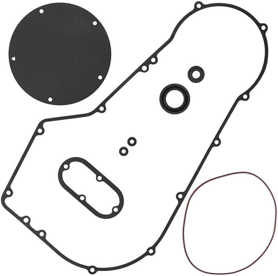 Motorcycle Clutch Primary Cover Gasket Kit 1200 883 Compatible With Automotive Motorcycle Parts Sportster 883 1200 XL883 XL1200C Road FLHR King FLHP FLSTS VRSCA FLTCU(1 Set)