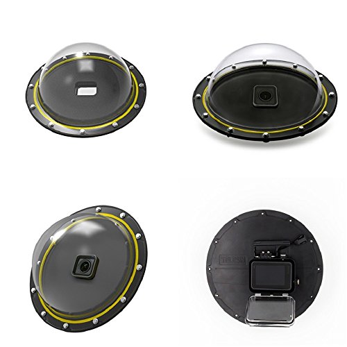 Dome Telesin Compatível com Hero 5 6 7 Black Bastão e Gatilho