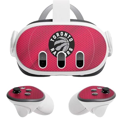 Skinit Decal Gaming Skin Compatible with Meta Quest 3 - Officially Licensed NBA Toronto Raptors Logo Design