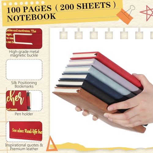 Carnets de notes A5 cuir rigide lot de 6 pour ne plus perdre votre stylo