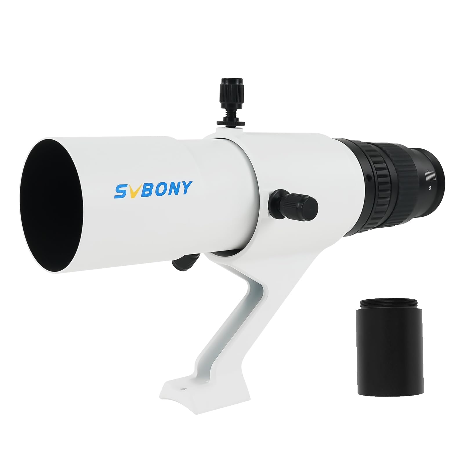 SVBONY SV198 50mm Guide Scope Finder Scope with Dual Helical Focuser Fine Focusing, Dual Use of Star Searching and Guiding with 45mm T2 Extension Tube