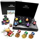 Hallingers Nostalgische Altstadt - Luxus Adventskalender, hochwertige Gewürze intensives Aroma in Schraubgläsern, handverlesene Vielfalt (Set) - Geschenkideen Weihnachten & Geschenke Adventskalender |