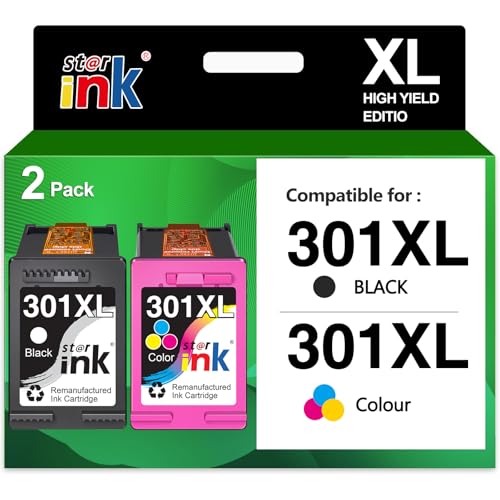 Starink 301XL Cartuchos de Tinta Negro y Tricolor para...