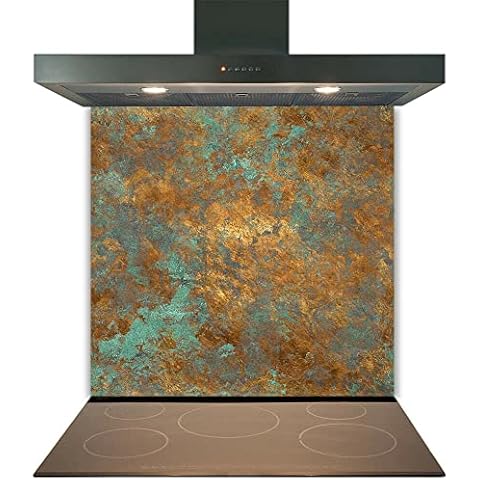 Kitchen Glass Splashback Toughened Tile Cooker Panel Any Size Gold Mottle Design Cover
