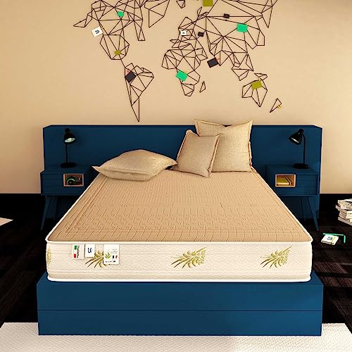 Baldiflex Emporio - Colchón de espuma viscoelástica para cama de matrimonio, 100% algodón, con revestimiento de algodón y aloe vera, tamaño 160 x 190 x 25 cm