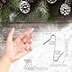 badaren 300 Stück s Haken,für Christmas Decorations, Weihnachtskugel Schnellaufhänger, s Haken Silber Klein, Zum Einfachen Aufhängen 3,5 Cm, für Party, Dekorative Haken, Christbaumkugeln