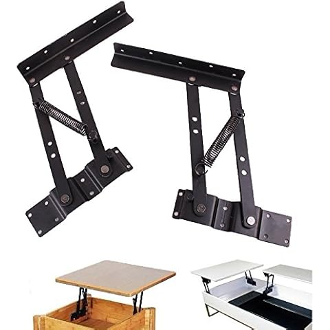 Lift up Modern Coffee Table Mechanism Hardware Fitting Furniture Hinge Spring,Black Cover