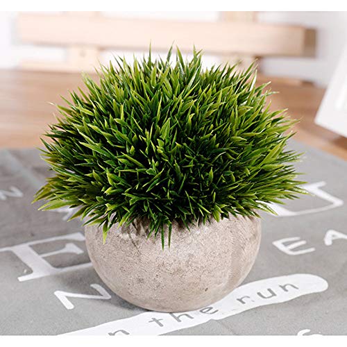 Piante artificiali da 68,6 cm, erba cipolla verde, arbusti finti fiori di grano per casa, casa, interni, esterni, ufficio, stanza, giardinaggio, decorazione interna (confezione da 12