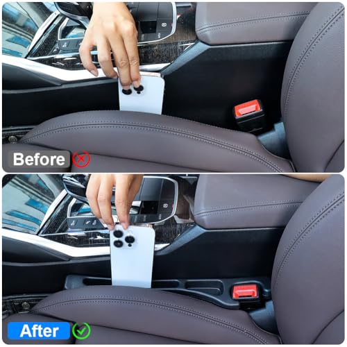 Image of 2PCS Car Seat Gap Filler,Anti-Drop Car Seat Crack Organizer