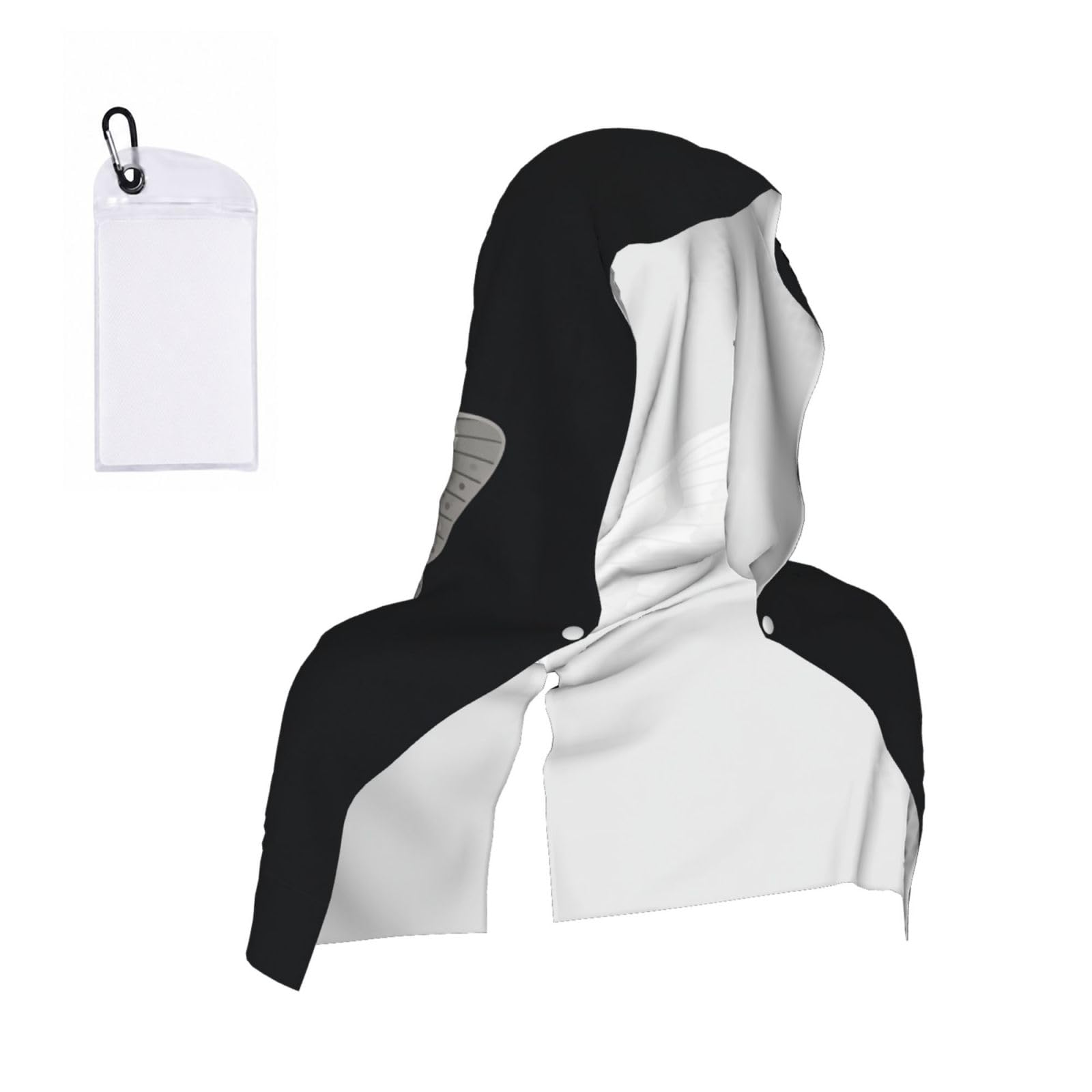 CNTDBU Moth Wing Cooling Towel Hooded-Instant Chill Neck Cover for Sports, UV Cooling Rag for Running Gym