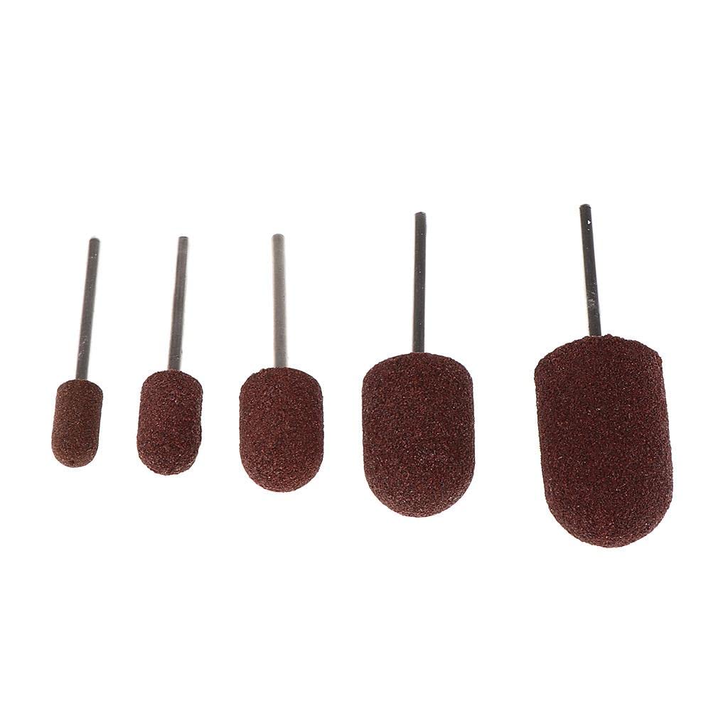 MERIGLARE Maniche a Cappuccio Da 10 Pezzi per Lucidatura Delle Unghie E Repellente per Cuticole - 5 x 11 mm