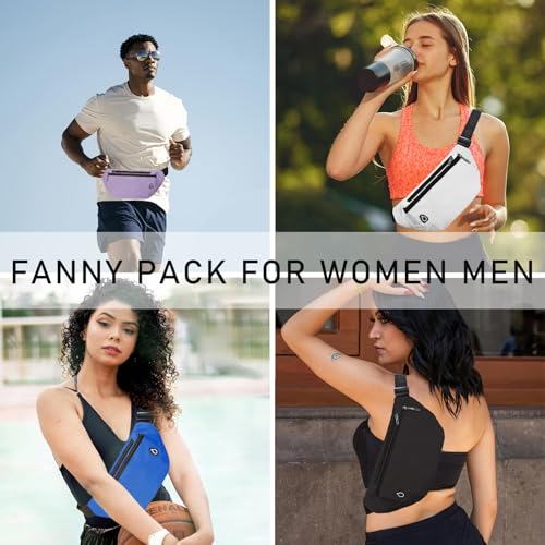 Image of Fanny Pack for Women Men,Crossbody Fanny Pack Water Resistant Sports Waist Bag Pack, Belt Bag for Travel Hiking Running
