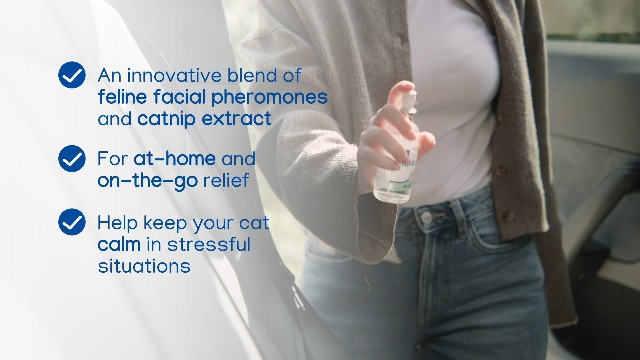 Virbac Zenifel Cat Spray for Managing Stress-Related Behaviors in