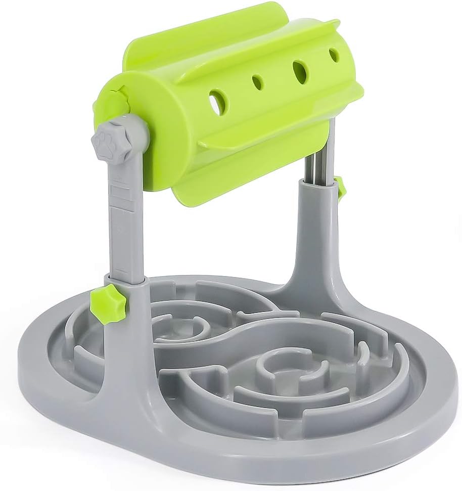 Companet Interactive Dog & Cat Toy Slow Feeder- IQ Training Toys,Treat Boredom Dispensing Refillable for Small/Medium Dogs, Cats