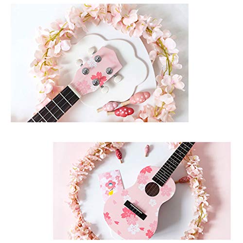 Saturey Ukulélé Cerise PinkSoprano Ukulele Petite Guitare Sangle Instrument Ukulele - Les Beatles, Paul McCartney, John Lennon, RIngo Starr, George Harrison Saturey Ukulélé Cerise PinkSoprano Ukulele Petite Guitare Sangle Instrument Ukulele – Image 8