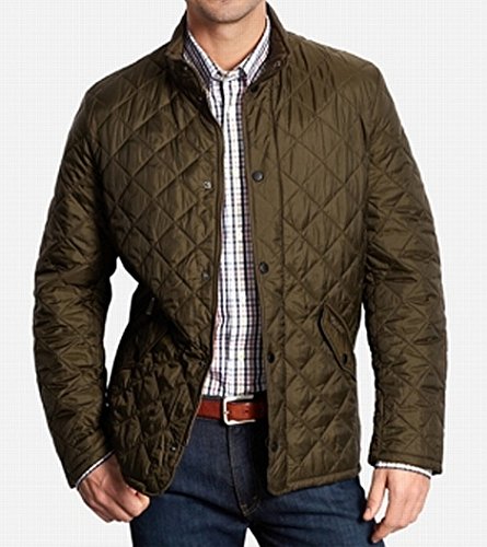 Barbour Men's Flyweight Chelsea Quilted Jacket, Olive, Green, M2