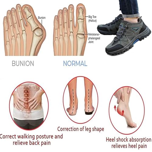 Men's Outdoor Lightweight Breathable Orthopedic Hiking Shoes Comfortable Trekking Work Shoes for All Season4