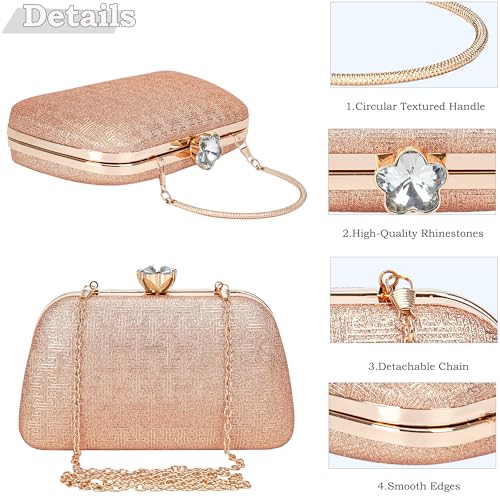 Image of BBTT.ful New Clutch Purses for Women Elegant Evening Bag for Party, Wedding, and Formal Events