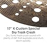 Zildjian K-Custom Special Dry Trash Crash 17" Natural - Crash Cymbal #2