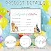 Pet Adoption Certificate - Adopt A Dog Certificate for Girl Boy - Puppy Adoption Party Decorations - Puppy Birthday Party Favors - Lets Pawty Party Supplies, 10 Adoption Certificates (CC01)
