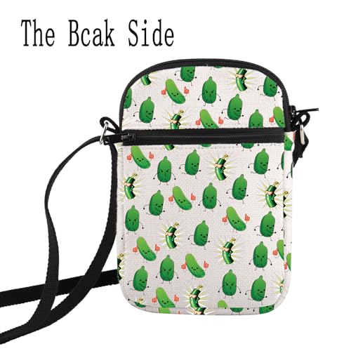 Pickles Lover Inspired Crossbody Bag Powered By Pickles Small Sling Bag Housewarming Pickle Canning Season Gift4