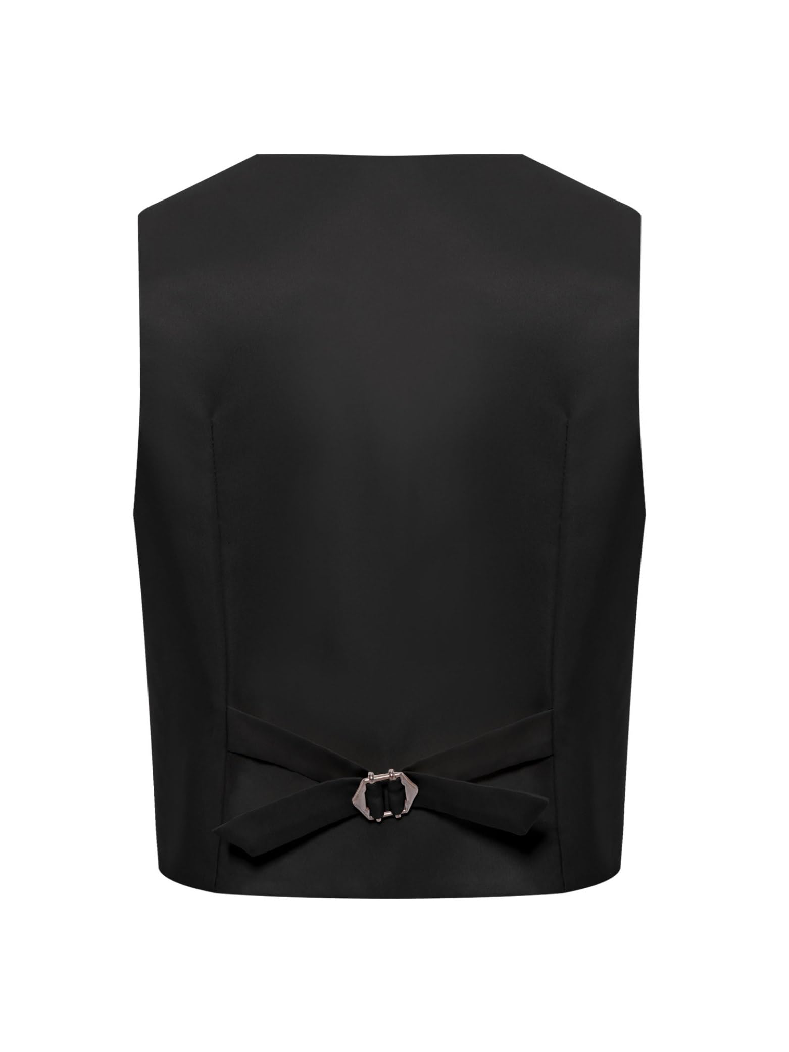 Linjinx Gilets Costume Enfant Fille Garçon Gilet Veston sans Manches à Carreaux Manteau Mariage Cérémonie Anniversaire Baptême Outwear 5-16 Ans