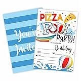 Pool Party Birthday Party Invitation, Swim Pool Party Invite Cards（20 Count) With Envelopes, Pool Fill In Style Invite Cards For Boys, Girls, Kids, Birthday Party Supplies-A42…