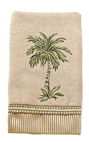 Palm Tree Hand Towel One Size Linen beige