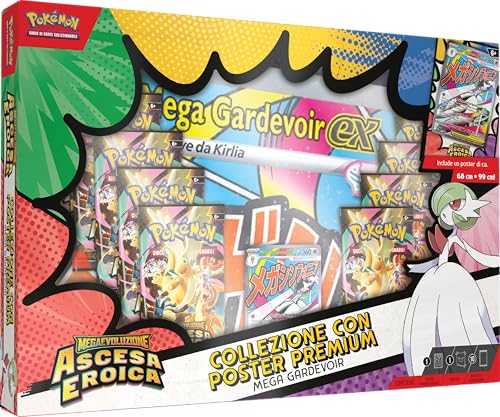 Ti aspetta anche un fantastico poster con Mega Gardevoir e altri Pokémon protagonisti di questa espansione speciale.