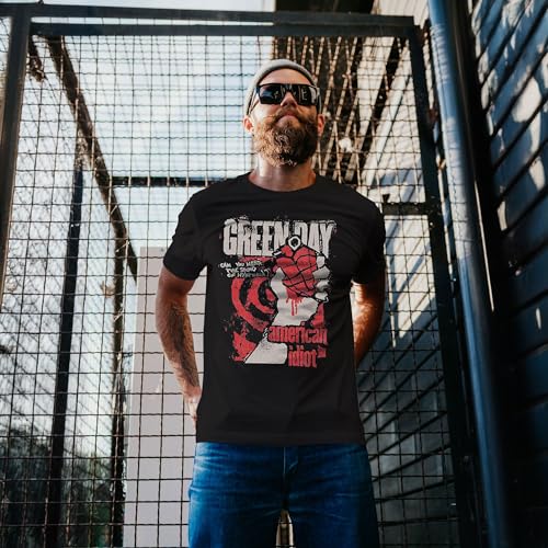 Green Day Men's American Idiot Hysteria T-Shirt Black | Officially Licensed Merchandise2