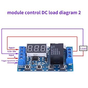 DC 6-30V Digital LED Relay Board Cycle Timing Circuit Switch Timer Delay Module Micro USB 5V