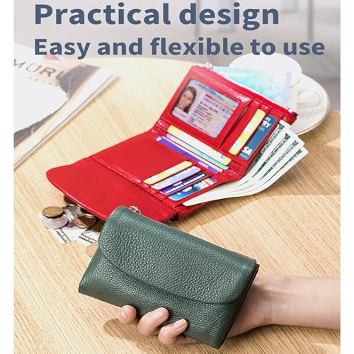 Joyfullygo Wallet, 2025 Fashion Relevantk Unisex Pebble Leather Wallet, Genuine Leather Coin Purse With RFID (#20)2