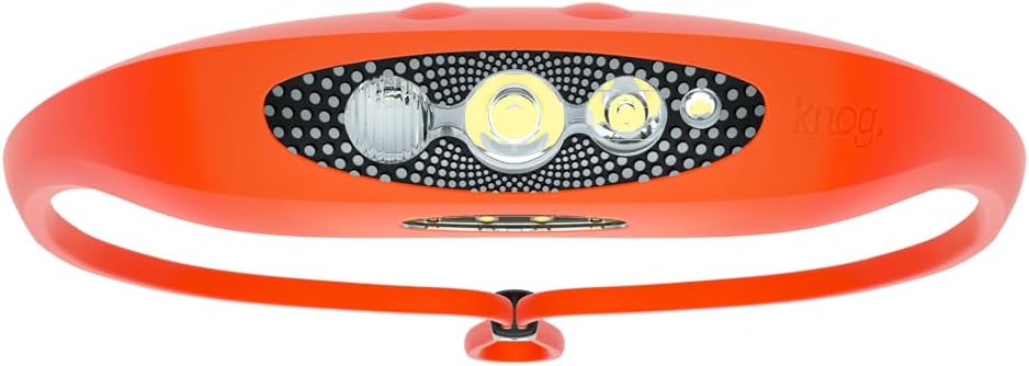 KNOG Bilby 400 Lumen Headlamp - Rechargeable Silicone Head Light w/ 7 Light Modes - Ultralight, IP67 Waterproof