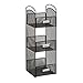 Safco ProductsOnyx Mesh Tower Organizer - 3 Compartments, Labels Included, Steel Mesh with Powder Coat, Black. Perfect for Breakroom or Classroom Organization