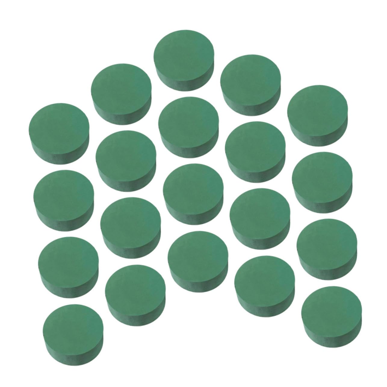 HOMSFOU 20pcs Round Floral Mud Base for DIY Flower Arrangement Dried Flower Mud Home Shop Decor