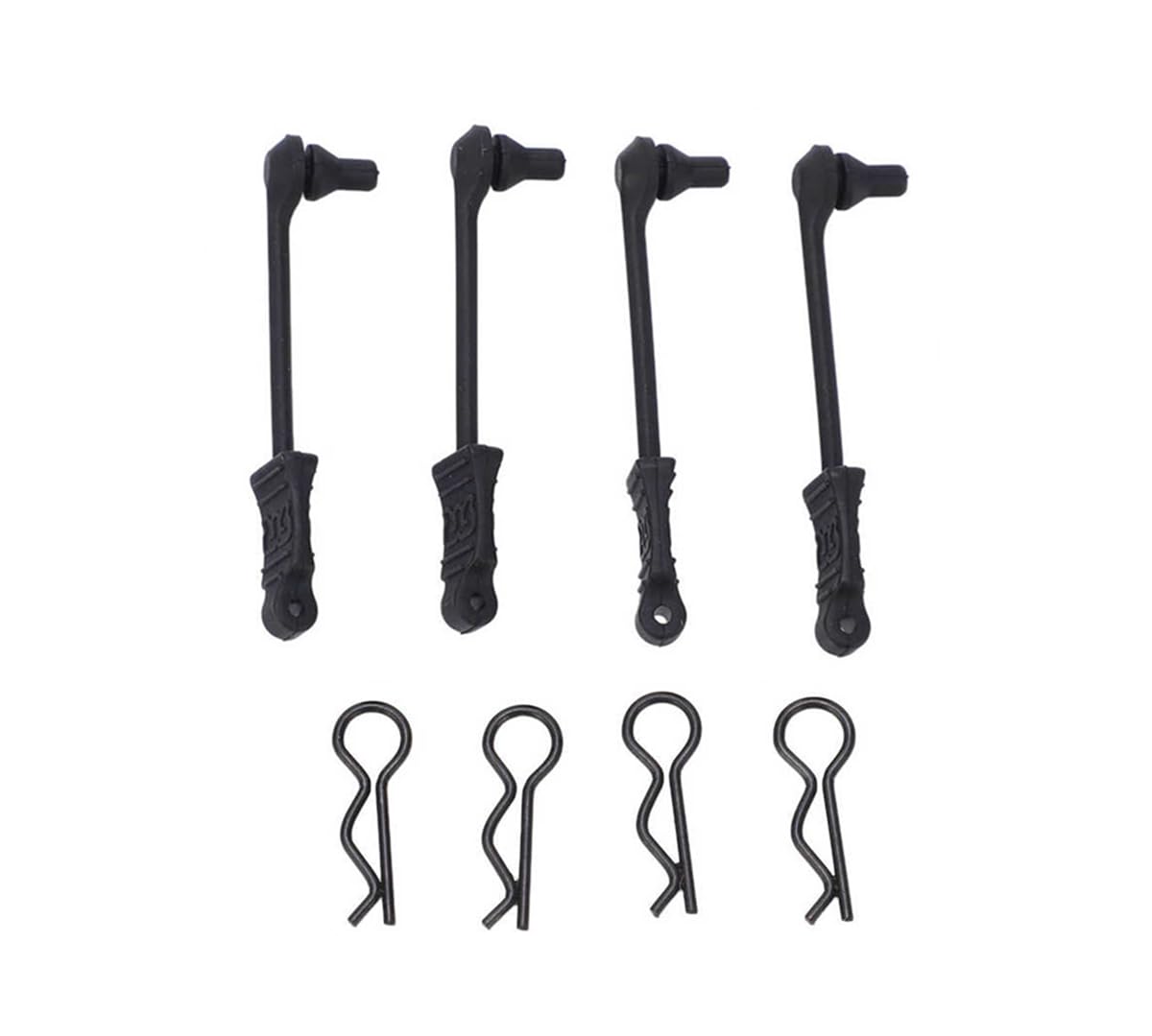 2 Sets RC Body Clip Retainer for Arrma 1/10 Big Rock 3S Granite 3S Kraton Outcast 4S Senton 3S Vorteks 3S Mega550 1/8 Infraction 3S Typhon 3S Vendetta 3S Upgrade Part,Replace #AR390165(Black